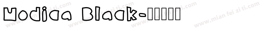 Modica Black字体转换